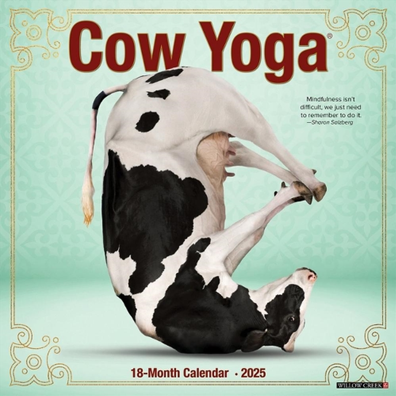 Cow Yoga 2026 12 X 12 Wall Calendar/Product Detail/Calendars & Diaries