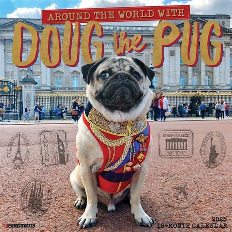Doug The Pug & Dory 2026 12 X 12 Wall Calendar/Product Detail/Calendars & Diaries