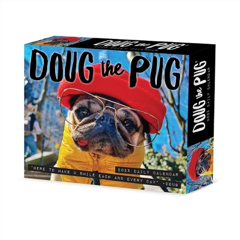 Doug The Pug 2026 5.4 X 6.2 Box Calendar-Usa/Product Detail/Calendars & Diaries