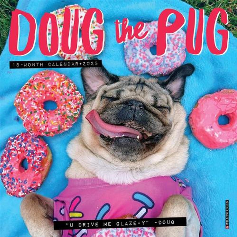 Doug The Pug 2026 7 X 7 Mini Wall Calendar/Product Detail/Calendars & Diaries