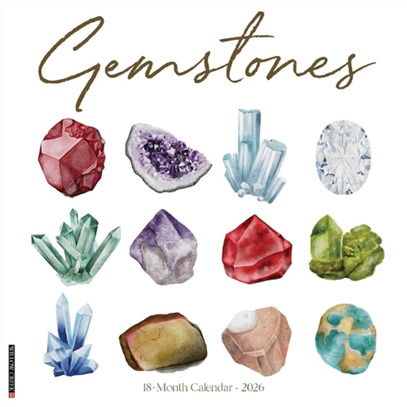Gemstones 2026 12 X 12 Wall Calendar/Product Detail/Calendars & Diaries