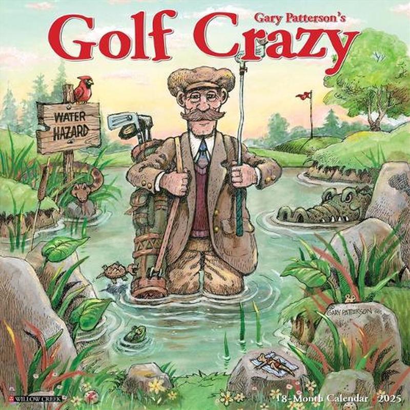 Golf Crazy By Gary Patterson 2026 12 X 12 Wall Calendar/Product Detail/Calendars & Diaries