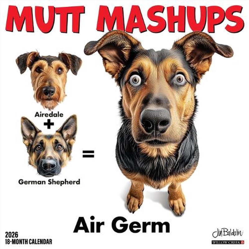 Mutt Mashups 2026 12 X 12 Wall Calendar/Product Detail/Calendars & Diaries