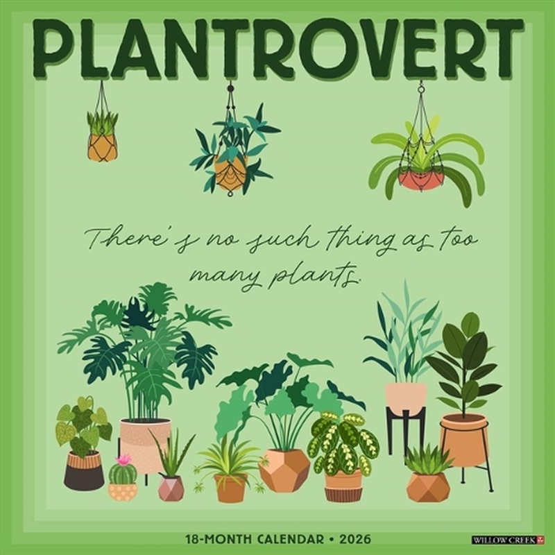 Plantrovert 12 X 12 Wall Calendar/Product Detail/Calendars & Diaries