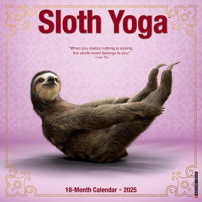 Sloth Yoga 2026 12 X 12 Wall Calendar/Product Detail/Calendars & Diaries