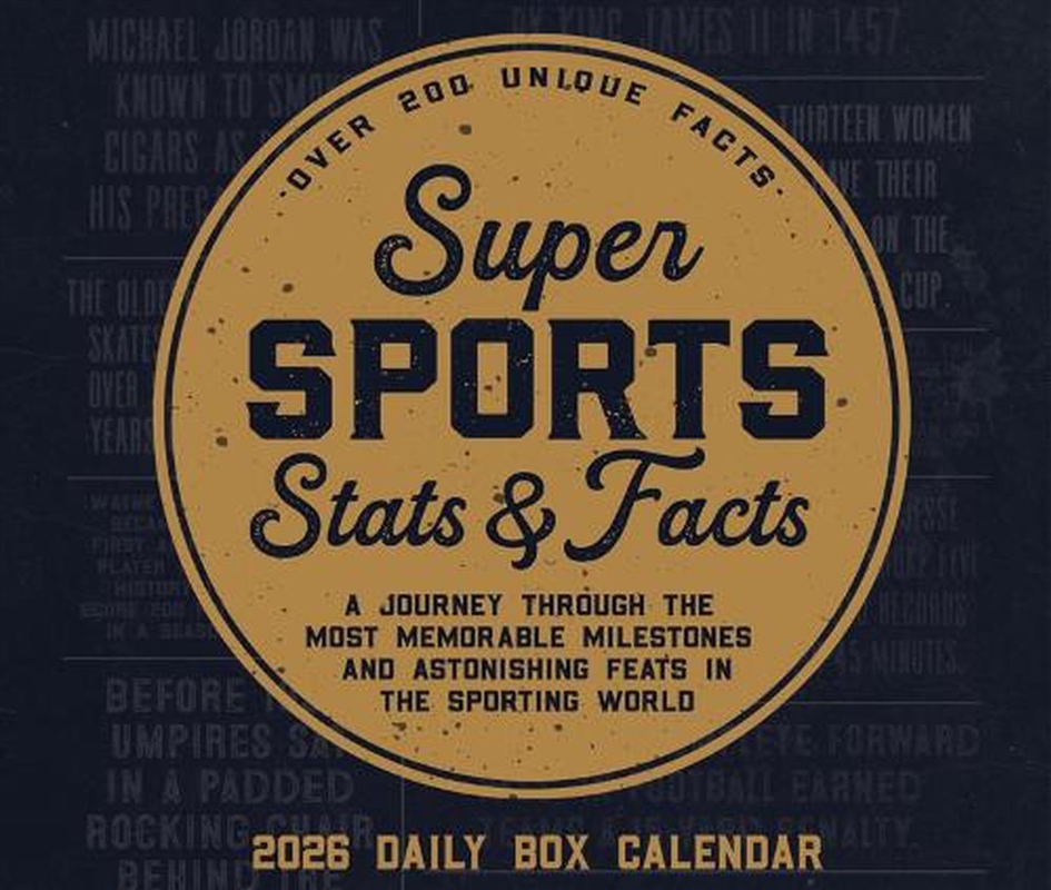 Super Sports Stats & Facts 2026 5.4 X 6.2 Box Calendar/Product Detail/Calendars & Diaries