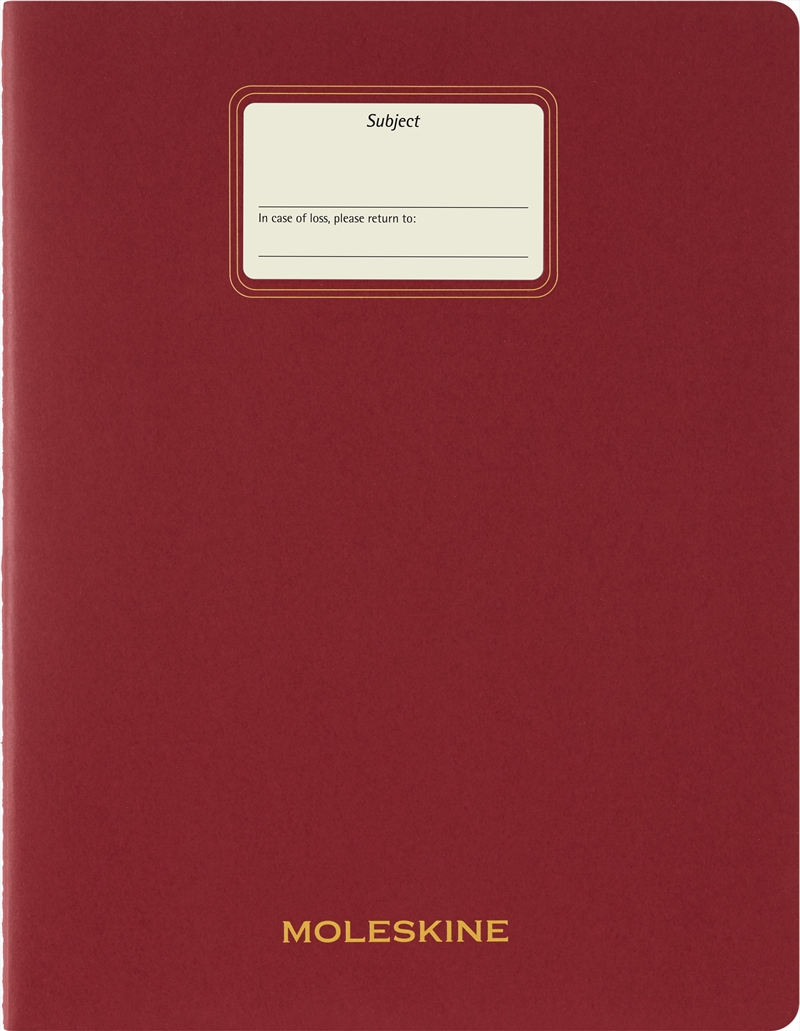 Moleskine Student Cahier Extra Extra Large  (Red)/Product Detail/Stationery
