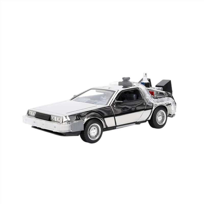 Back to the Future - Delorean (Chrome) 1:24 Scale Diecast Vehicle/Product Detail/Figurines