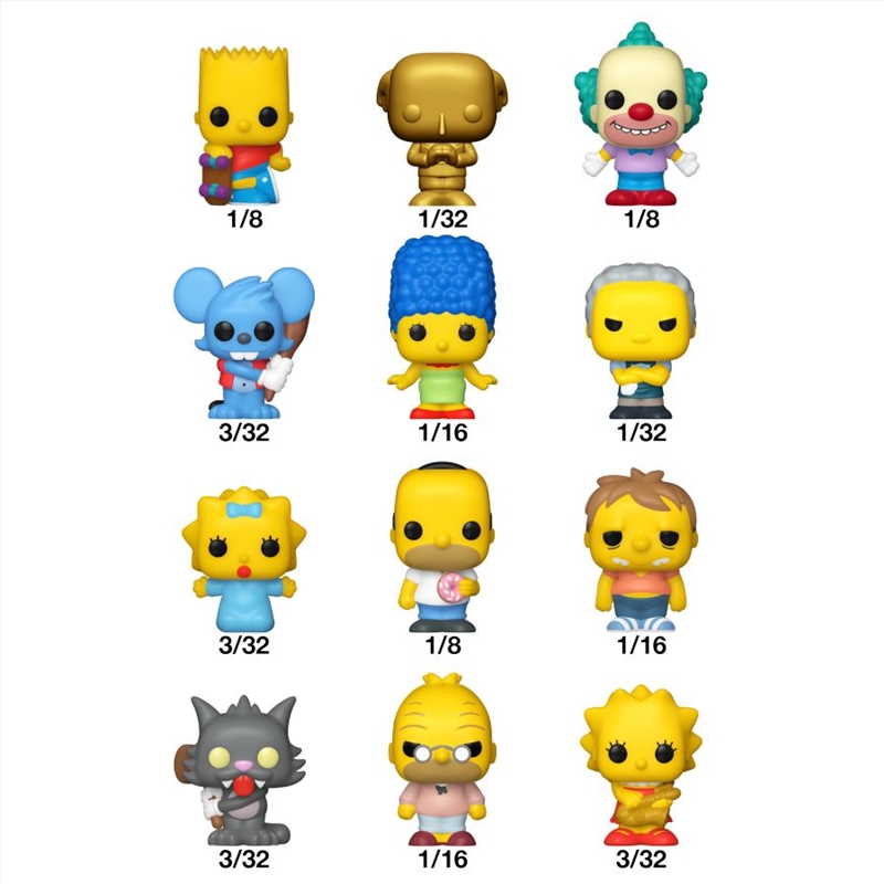 The Simpsons - Bitty Pop! Blind Bag (SENT AT RANDOM)/Product Detail/Funko Collections