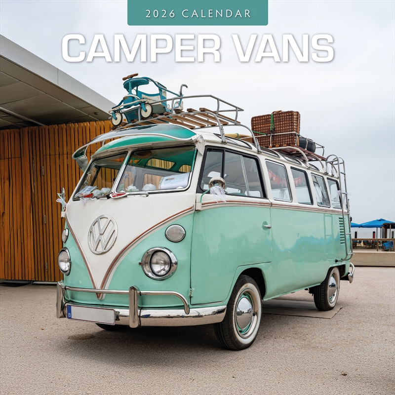Camper Vans 2026 Square Wall Calendar/Product Detail/Calendars & Diaries