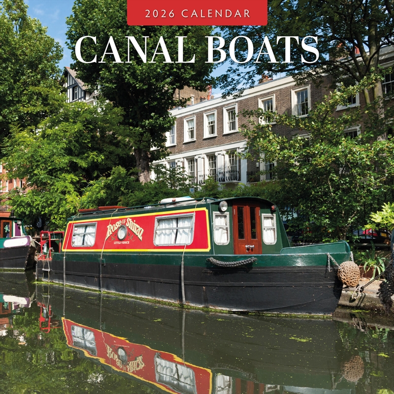 Canal Boats 2026 Square Wall Calendar/Product Detail/Calendars & Diaries