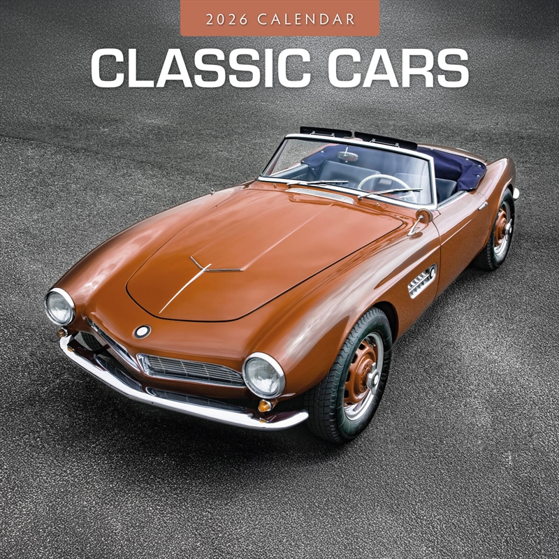 Classic Cars 2026 Square Wall Calendar/Product Detail/Calendars & Diaries