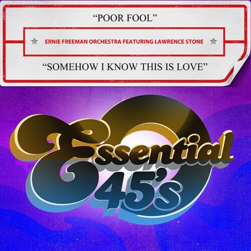 Poor Fool / Somehow I Know This Is Love/Product Detail/R&B