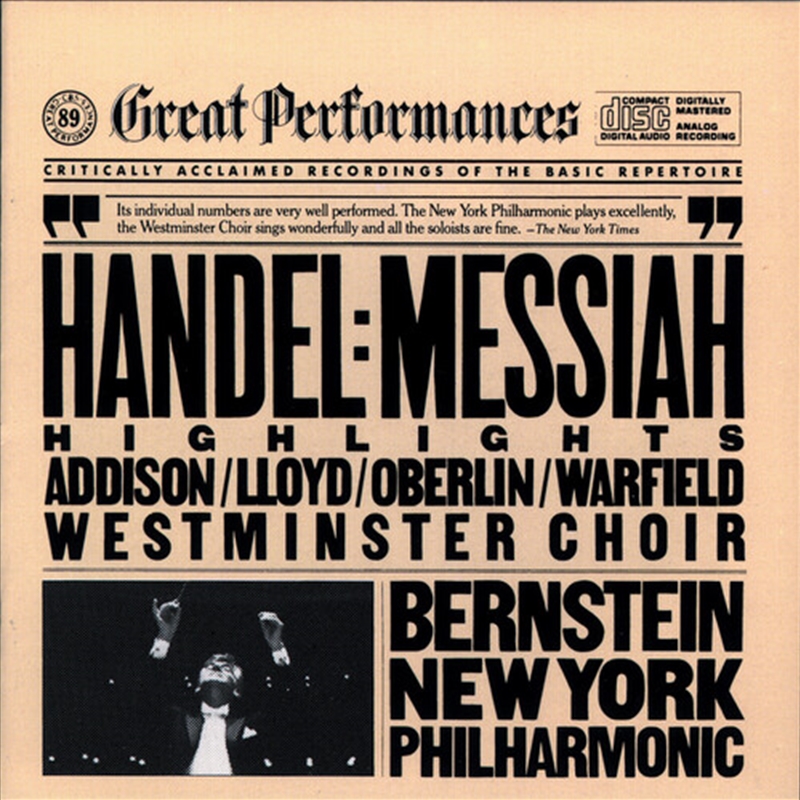 Messiah Hlts/Product Detail/Christmas