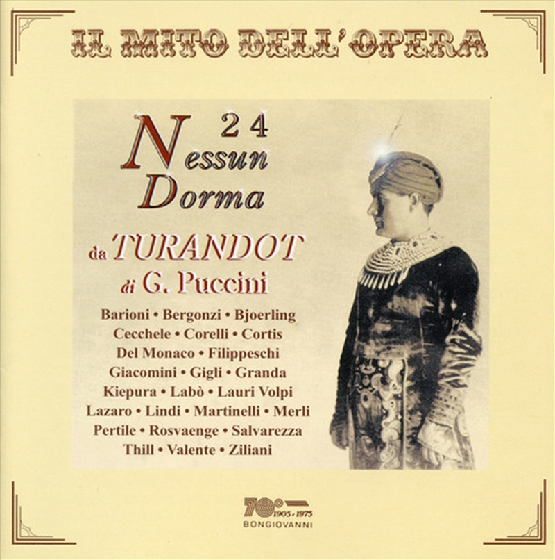 24 Nessun Dorma Da Turandot Di Puccini/Product Detail/Classical