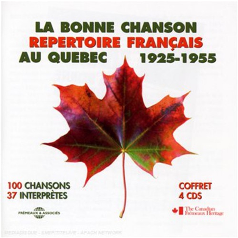 Bonne Chanson Au Quebec: Repertoire Francais/Product Detail/World