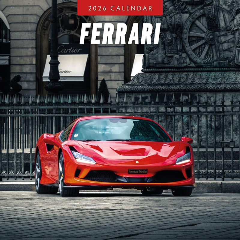 Ferrari 2026 Square Wall Calendar/Product Detail/Calendars & Diaries