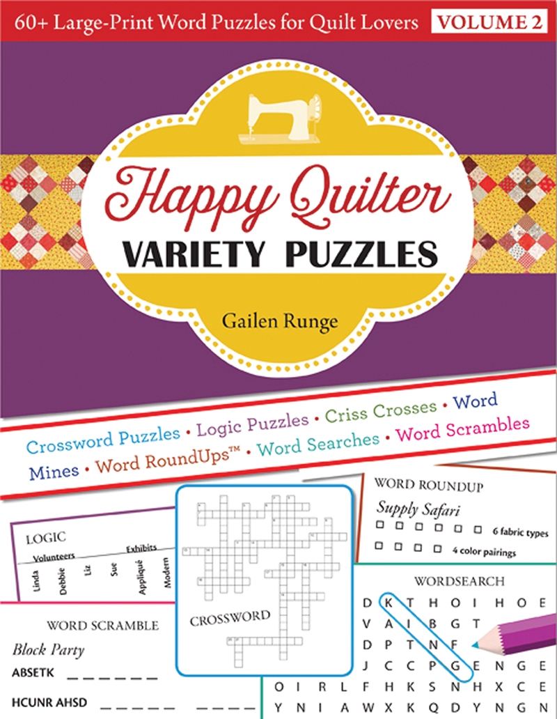 Happy Quilter Variety Puzzles Volume 2/Product Detail/Adults Activity Books