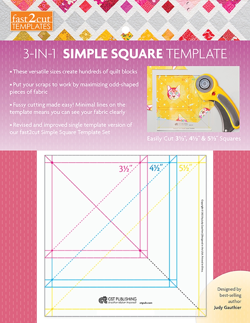 fast2cut 3-in-1 Simple Square Template/Product Detail/Crafts & Handiwork