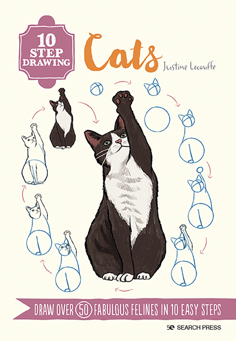 10 Step Drawing: Cats/Product Detail/Crafts & Handiwork