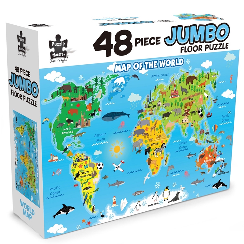 48 Piece Jumbo Floor World Map/Product Detail/Jigsaw Puzzles