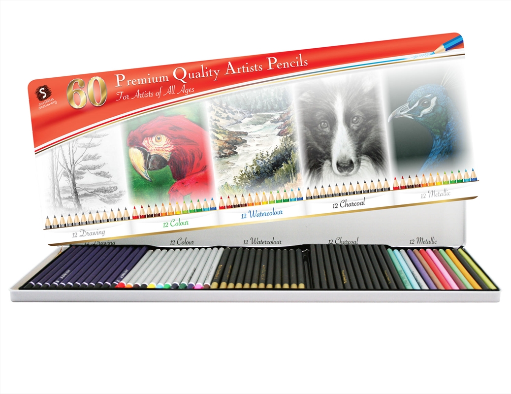 60 Artist Pencils in a tin/Product Detail/Stationery