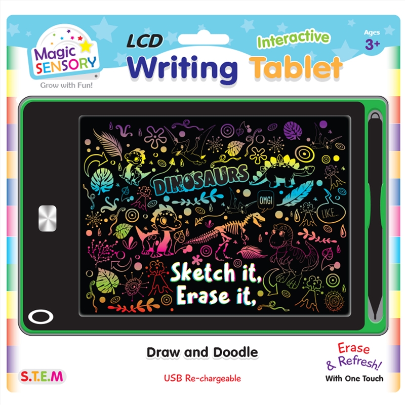 8.5" Interactive LCD Writing Tablet - Green Dino (USB Rechargeable)/Product Detail/Toys