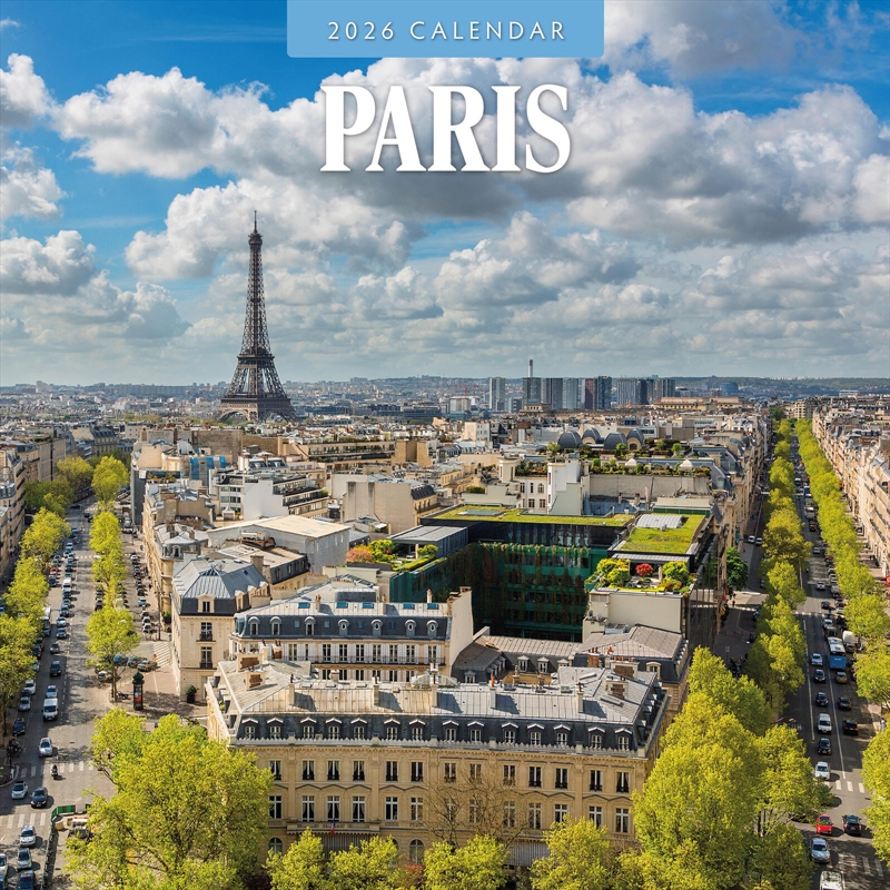 Paris 2026 Square Wall Calendar/Product Detail/Calendars & Diaries