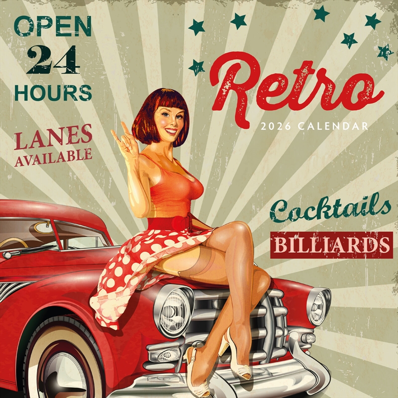 Retro 2026 Square Wall Calendar/Product Detail/Calendars & Diaries