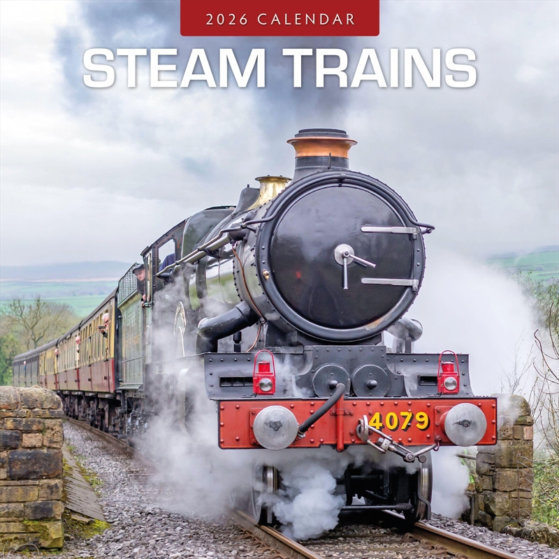 Steam Trains 2026 Square Wall Calendar/Product Detail/Calendars & Diaries