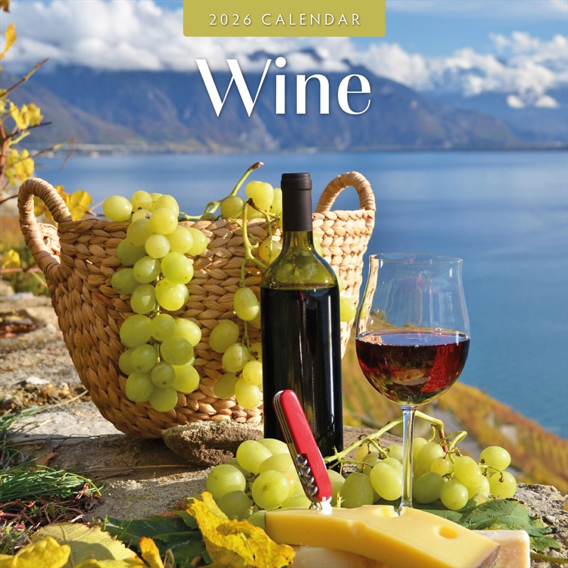 Wine 2026 Square Wall Calendar/Product Detail/Calendars & Diaries