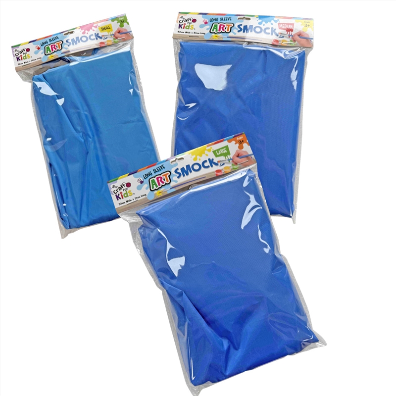 Long Sleeve Art Smock - Large 70cm(W) x 77cm(L)/Product Detail/Arts & Craft