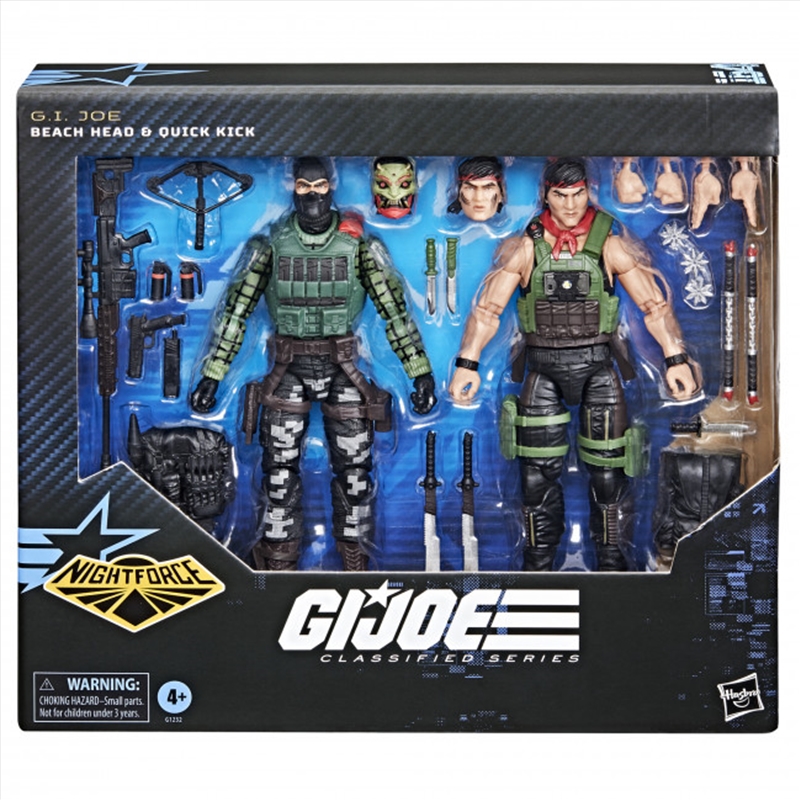 G.I. Joe Classified Series #164, Night Force Beach Head & Quick Kick/Product Detail/Figurines
