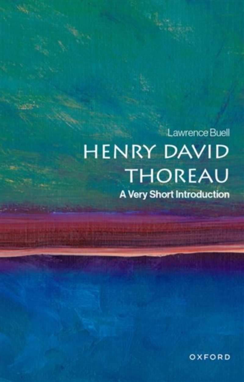 Henry David Thoreau : A Very Short Introduction/Product Detail/Literature & Poetry