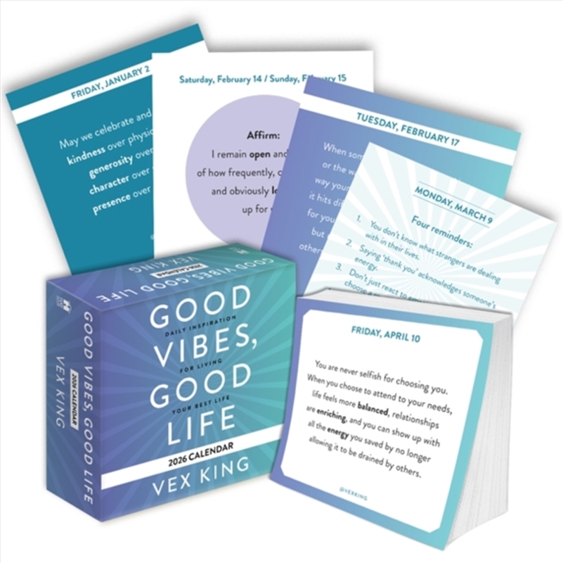 Good Vibes, Good Life Calendar 2026 : Daily Inspiration For Living Your Best Life/Product Detail/Calendars & Diaries
