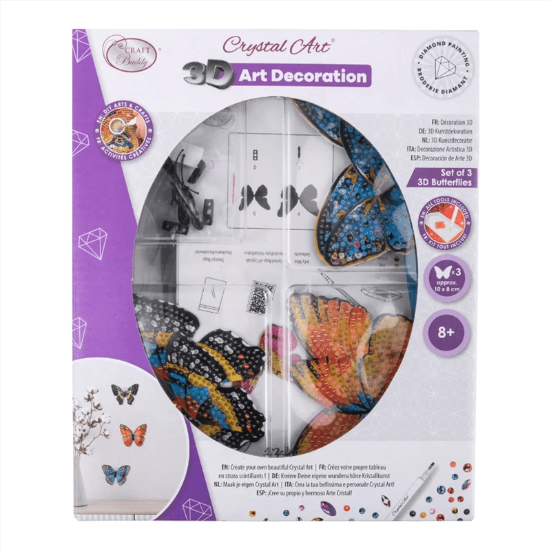 CrystalArt - Butterflies 3D Art Decoration/Product Detail/Arts & Craft