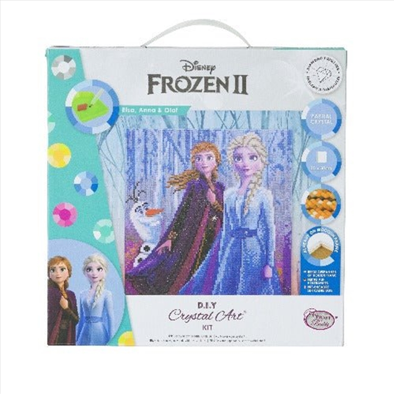 CrystalArt - Elsa Anna & Olaf 30x30cm Kit/Product Detail/Arts & Craft