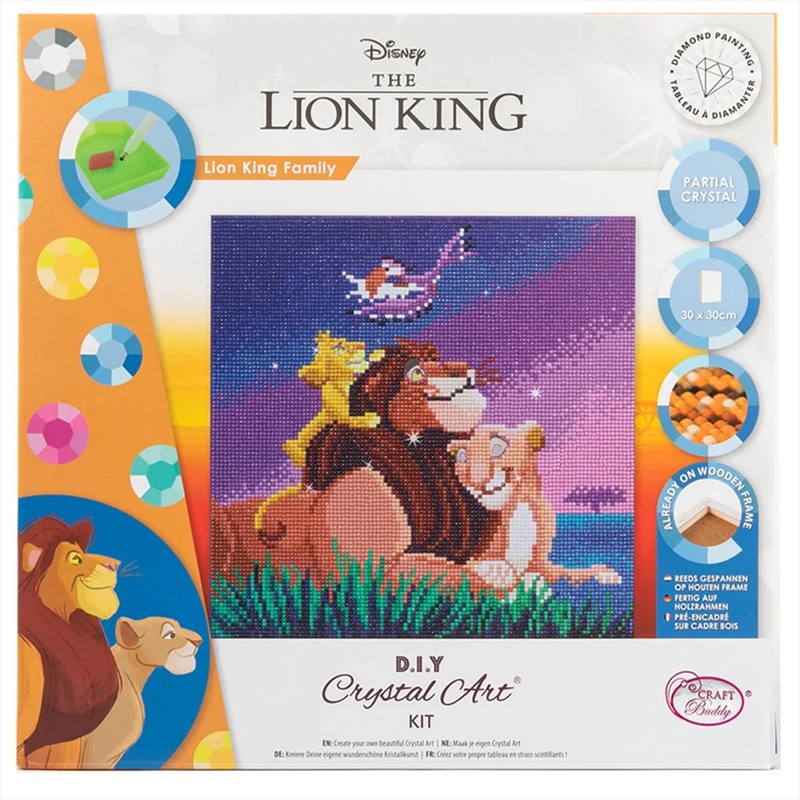 CrystalArt - Lion King Family 30x30cm Kit/Product Detail/Arts & Craft