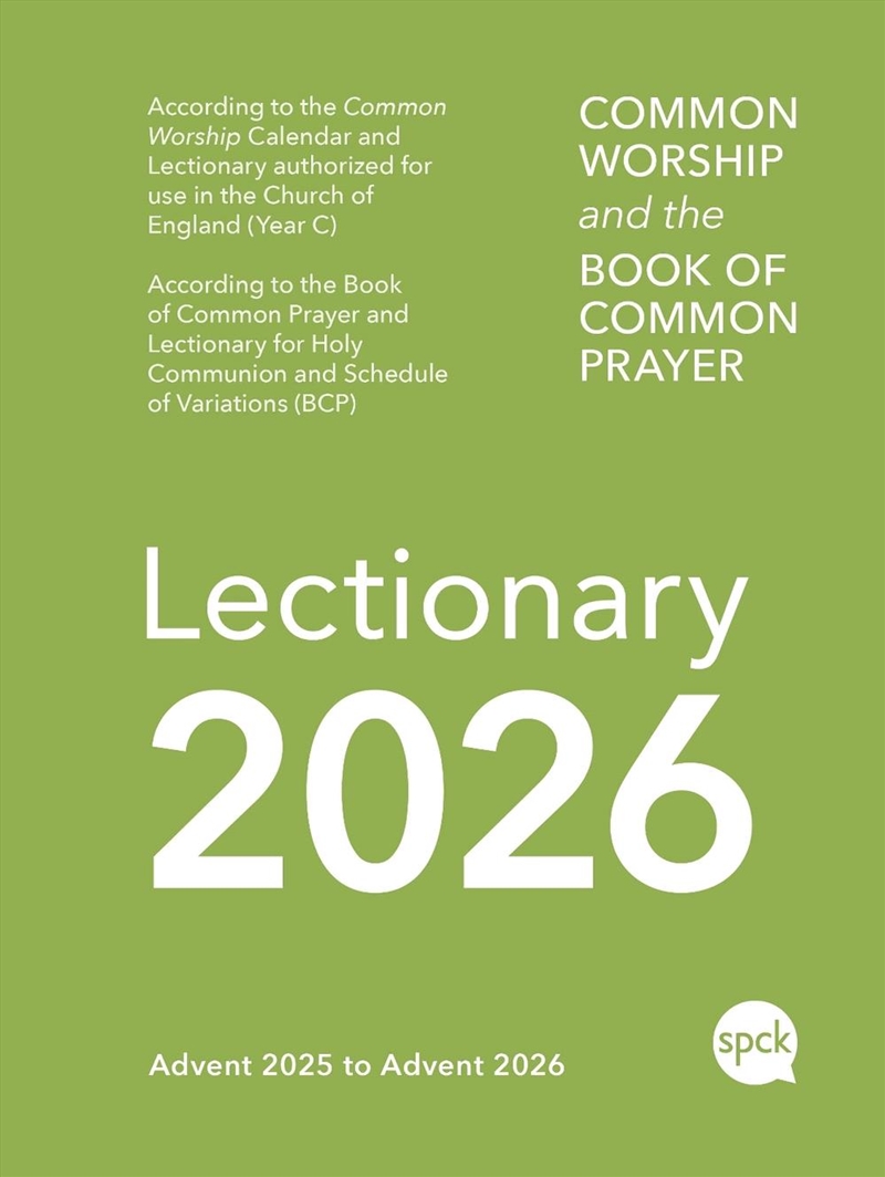 Common Worship Lectionary Spiral-Bound 2026 : Church Of England Liturgical Calendar With The Book Of/Product Detail/Religion & Beliefs