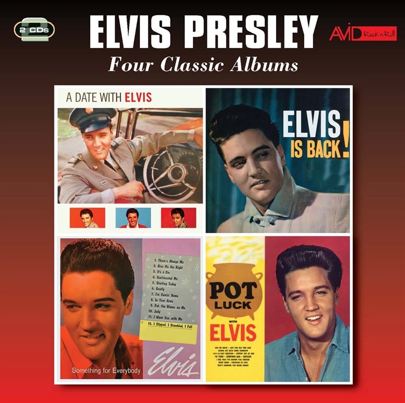 Four Classic Albums - A Date With Elvis / Elvis Is Back / Something For Everyone / Pot Luck/Product Detail/Rock/Pop