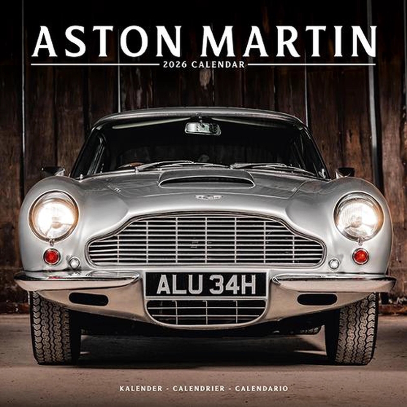 Aston Martin Calendar 2026 Square Car Wall Calendar - 16 Month/Product Detail/Calendars & Diaries