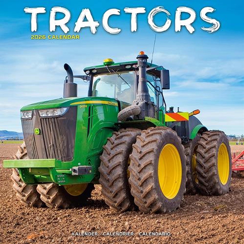 Tractors Calendar 2026 Square Wall Calendar - 16 Month/Product Detail/Calendars & Diaries