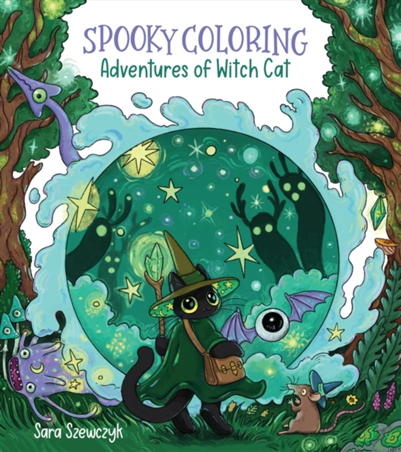 Spooky Coloring : Adventures Of Witch Cat/Product Detail/Adults Colouring