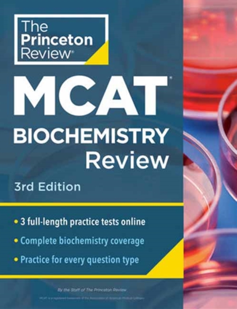 Princeton Review Mcat Biochemistry Review, 3rd Edition : Complete Content Prep + Practice Tests/Product Detail/Healthcare