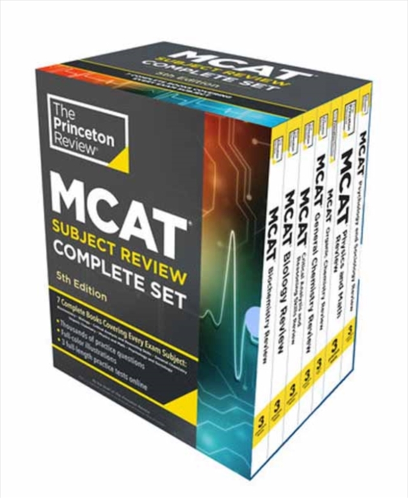 Princeton Review Mcat Subject Review Complete Box Set, 5th Edition : 7 Complete Books + 3 Online Pra/Product Detail/Healthcare