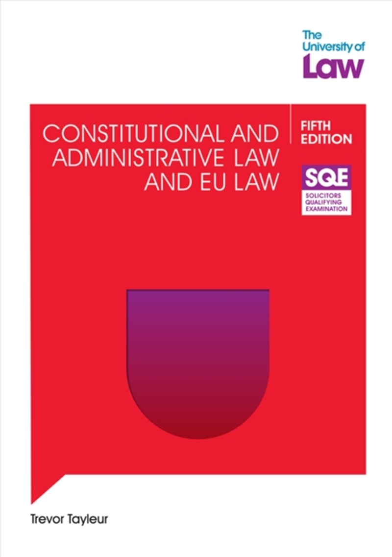 Sqe Constitutional And Administrative Law And Eu Law 5E/Product Detail/Law