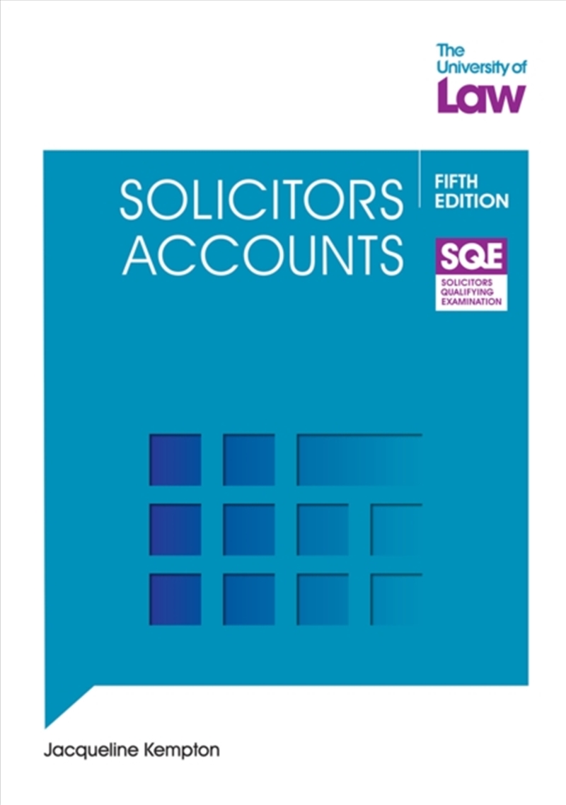 Sqe Solicitors Accounts 5E/Product Detail/Law