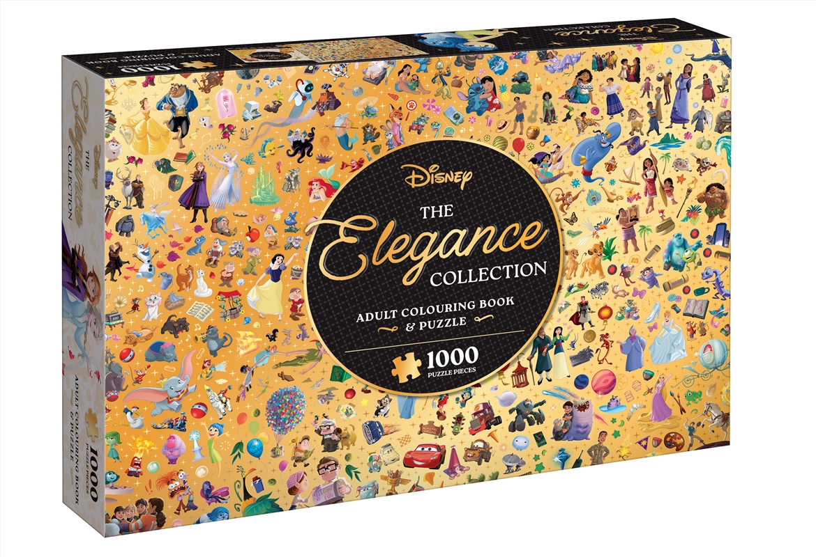 The Elegance Collection: Adult Colouring Book and Puzzle (Disney: 1000 Pieces)/Product Detail/Jigsaw Puzzles