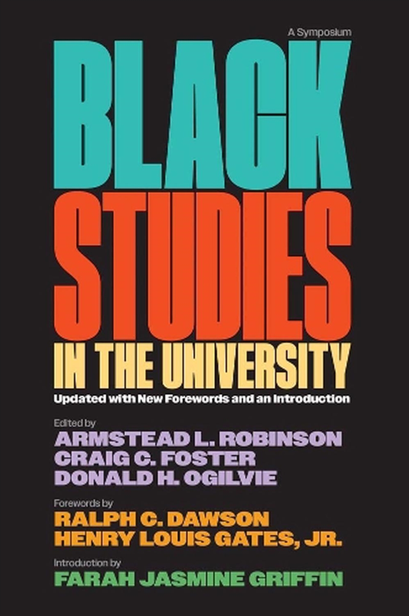 Black Studies In The University : A Symposium/Product Detail/Society & Culture