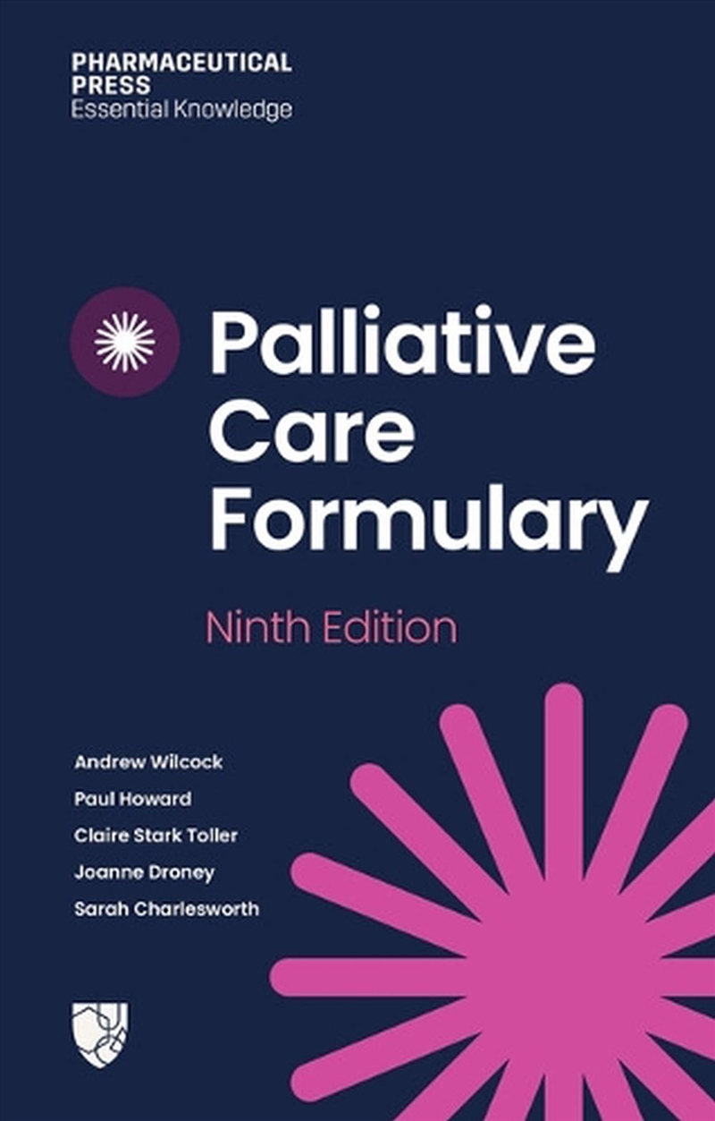 Palliative Care Formulary (Pcf 9)/Product Detail/Healthcare